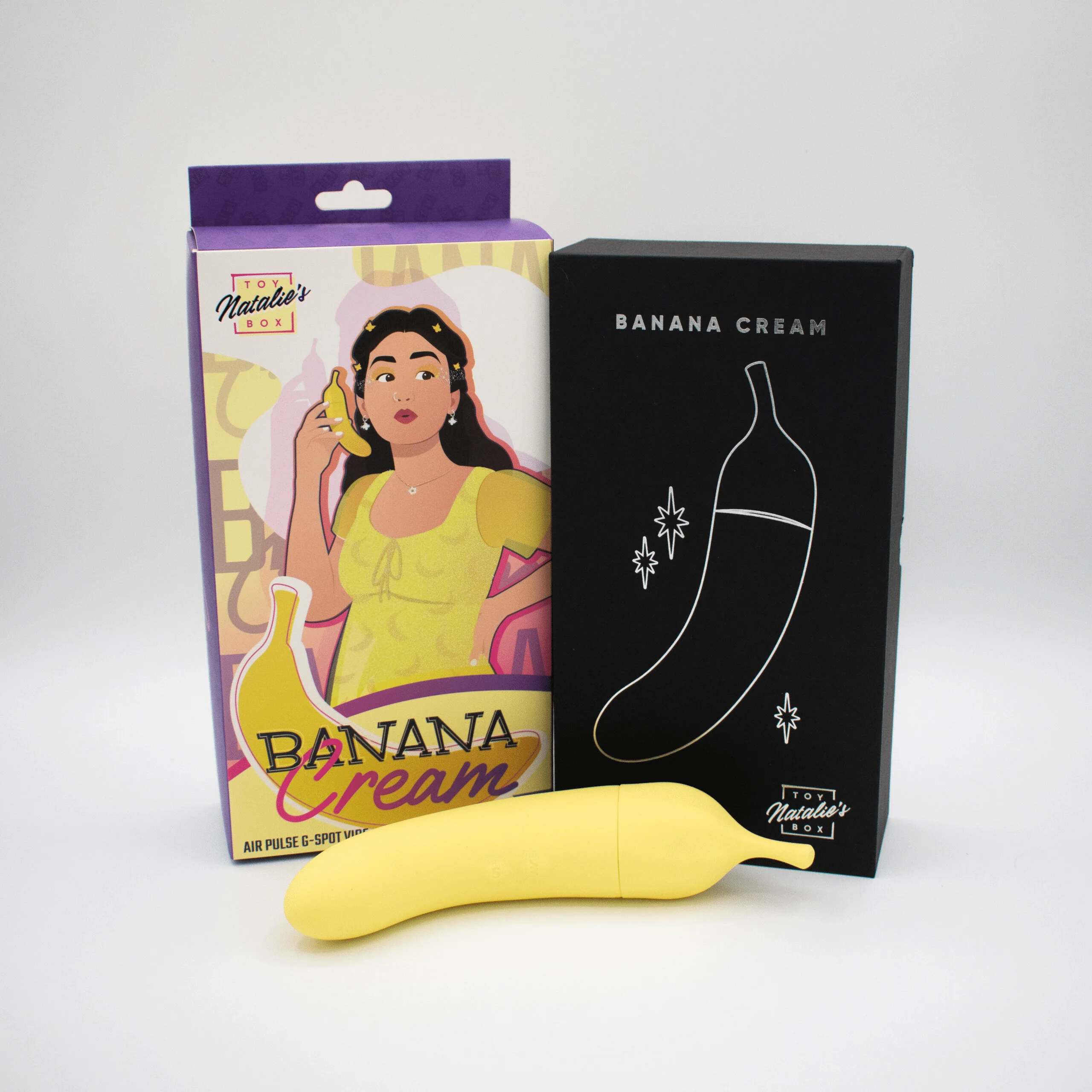 Natalie's Toybox Banana Cream Air Pulse G-Spot Vibe - Image 11