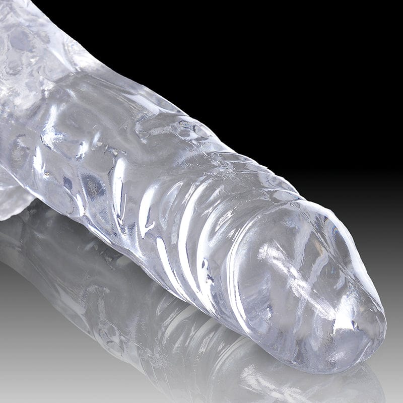 Pipedream Products King Cock Clear 4" Cock With Balls - Image 3