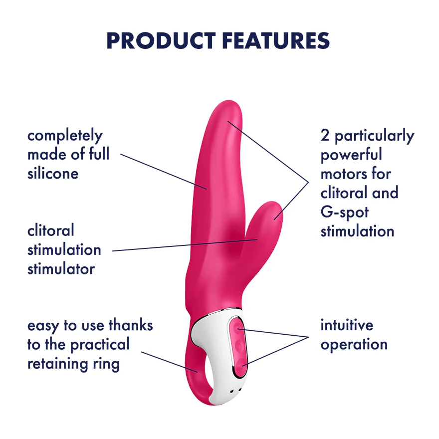 Satisfyer Mr. Rabbit Pink Vibrator - Image 5