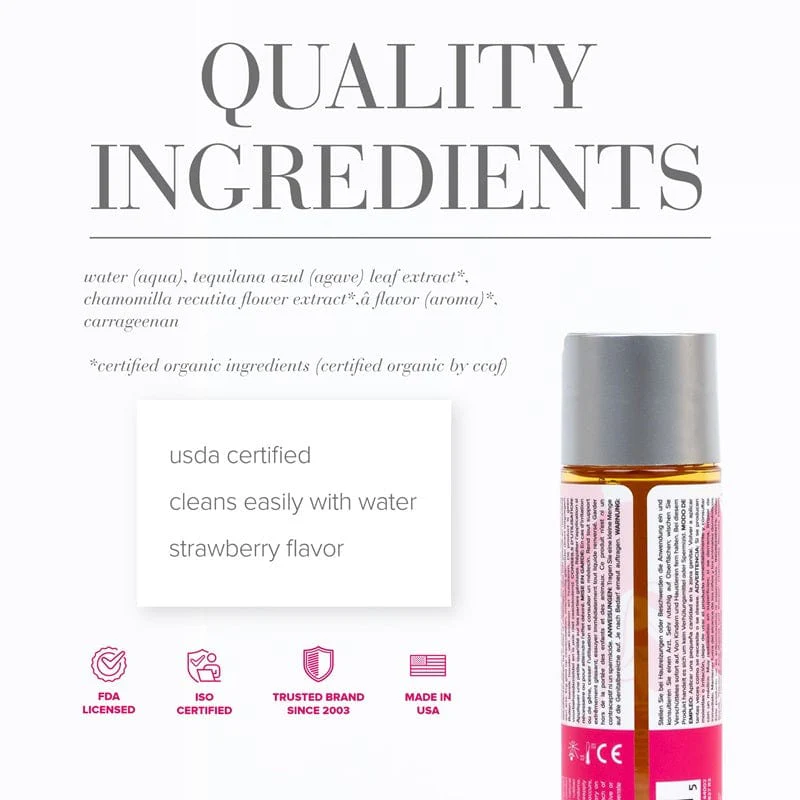System JO Naturalove Strawberry Fields Organic Lubricant - Image 4